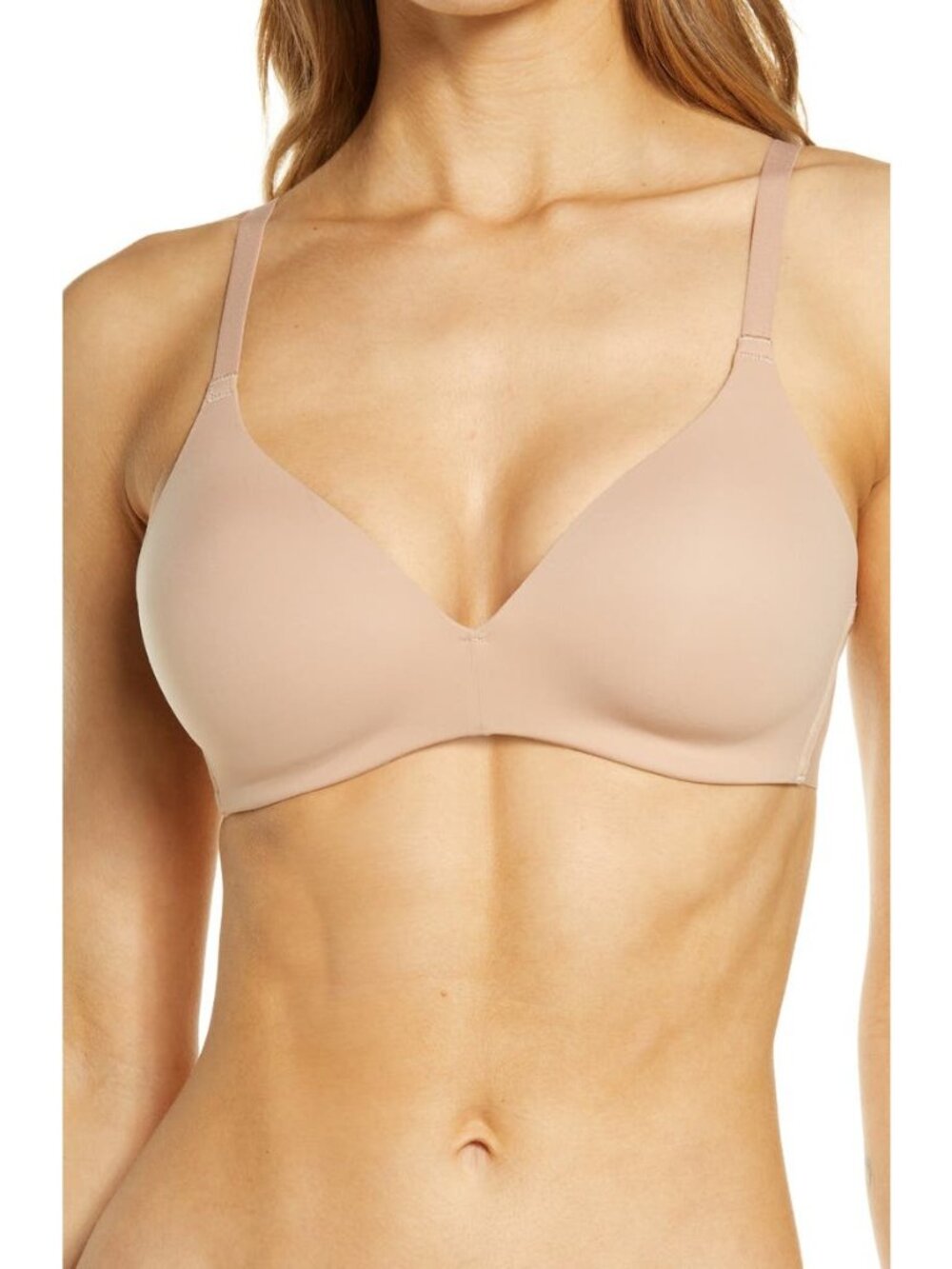 🆕WACOAL Comfort First Wireless T-Shirt Bra 34D Beige #856339